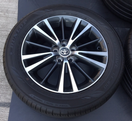 ล้อแม็กใหม่ Toyota Altis 2017 ขอบ16 พร้อมยาง Dunlop 215-55-16 ปี 16