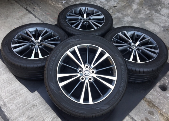 ล้อแม็กใหม่ Toyota Altis 2017 ขอบ16 พร้อมยาง Dunlop 215-55-16 ปี 16