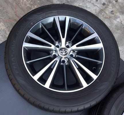 ล้อแม็กใหม่ Toyota Altis 2017 ขอบ16 พร้อมยาง Dunlop 215-55-16 ปี 16
