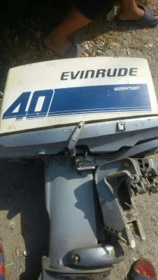 เครื่องเกาะท้ายเก่านอก EVINRUDE 40 WORKTWIN
