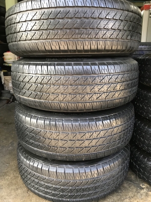 ล้อแม็ก Toyota Fortuner 50ปี ขอบ 17(สีเทากัน) พร้อมยาง 265-65-17 ปี 15 สภาพสวย