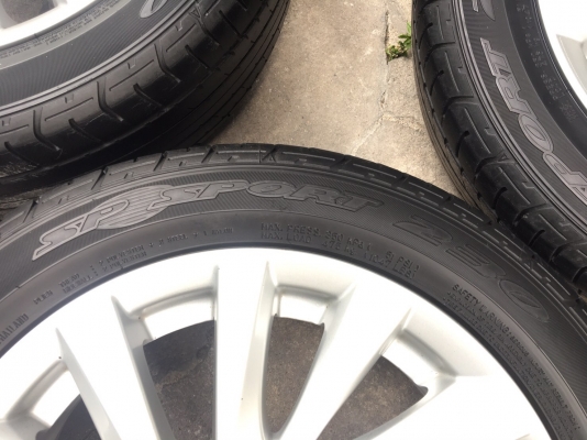 ล้อแม็ก Mitsu Attrage ขอบ 15 พร้อมยาง Dunlop 185-55-15 ปลายปี 13