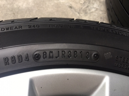 ล้อแม็ก Mitsu Attrage ขอบ 15 พร้อมยาง Dunlop 185-55-15 ปลายปี 13