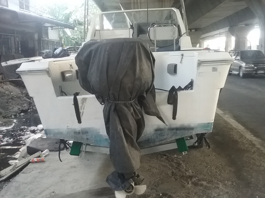 ขายเรือ yamaha f22 เครื่องยามาฮ่า140hp +เทลเลอมีห้องน้ำ