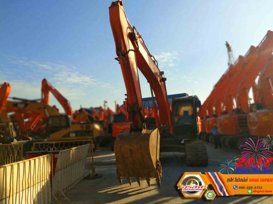 ขายรถแบ็คโฮ HITACHI ZX200-5G ใช้งาน 6 พันชั่วโมง สภาพเทพบุตร