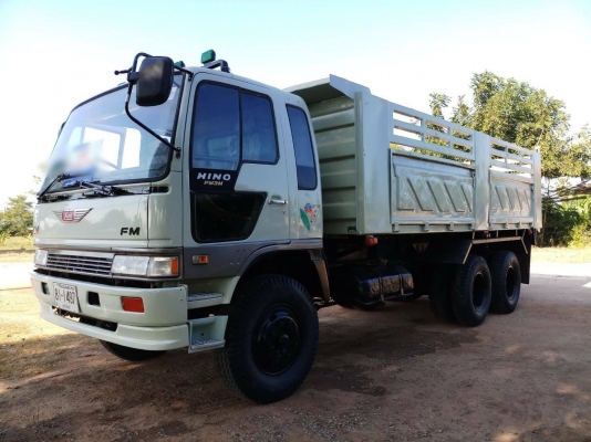 Hino 3M เครื่อง 240 แรง ปี 37 กระบะดัมพ์สามมิตร พร้อมใช้งาน
