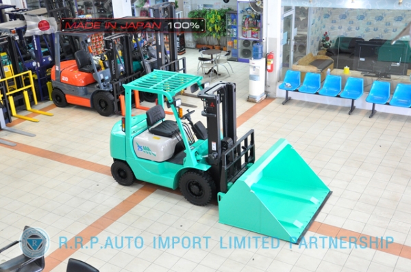 ขายรถโฟล์คลิฟท์มือสอง MITSUBISHI รุ่น KFG25-55065 นำเข้าจากประเทศญี่ปุ่น 100\% ไม่เคยใช้งานในไทย ขายรถโฟล์คลิฟท์มือสอง MITSUBISHI รุ่น KFG25-55065 นำเข้าจากประเทศญี่ปุ่น 100\% ไม่เคยใช้งานในไทย