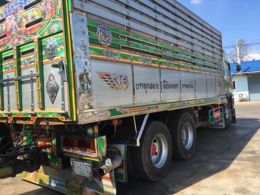 ขาย HINO 320 พ่วงแม่ลูกกระบะเนียมคอกเกษตรดั๊ม อู่ ส สมบัติ รถปี 49