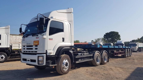 Isuzu 360 แรง ปี 56 พร้อมหางสามเพลาอู่พนัส ปี 58 พร้อมใช้งาน