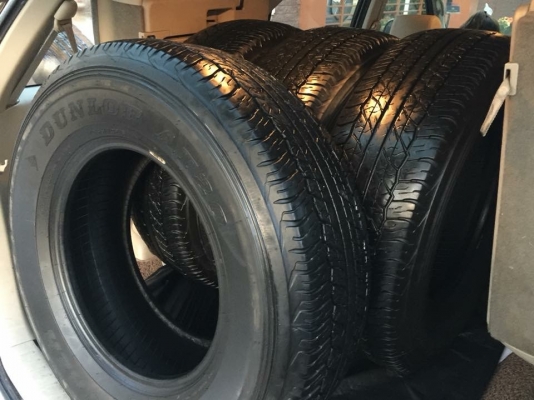 ยาง Dunlop 255 70 16 ปลายปี16 ดอกเต็ม ไม่มีปะ เนื้อนิ่มๆ ใช้ยาว ราคาไม่แพง ยาง Dunlop 255 70 16 ปลายปี16 ดอกเต็ม ไม่มีปะ เนื้อนิ่มๆ ใช้ยาว ราคาไม่แพง