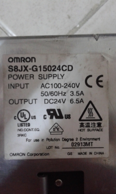 Power supply omron 24 V. 6.5  A.