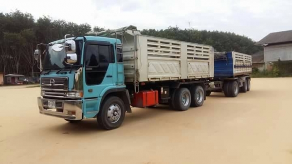 ขาย 1,490,000 HINO PRAFAI เครื่อง K13C 340 แรง แม่ดั้มพ่วง ลูก 3 คาน ดั้ม หัวบาง ยางดี คัชซีสวย รถออยู่ ระยอง 090-772-3710 090-772-3708