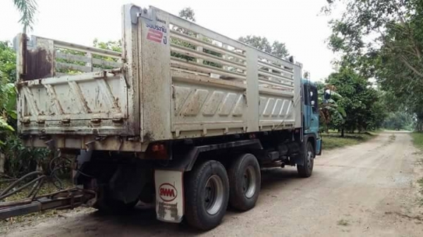 ขาย 1,490,000 HINO PRAFAI เครื่อง K13C 340 แรง แม่ดั้มพ่วง ลูก 3 คาน ดั้ม หัวบาง ยางดี คัชซีสวย รถออยู่ ระยอง 090-772-3710 090-772-3708