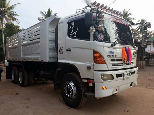 Hino 320 แรง ปี 49 แม่เดี่ยวกระบะดัมพ์สามมิตร ทะเบียนพร้อม