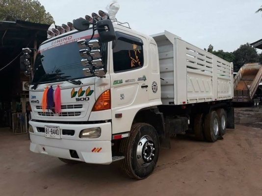 Hino 320 แรง ปี 49 แม่เดี่ยวกระบะดัมพ์สามมิตร ทะเบียนพร้อม