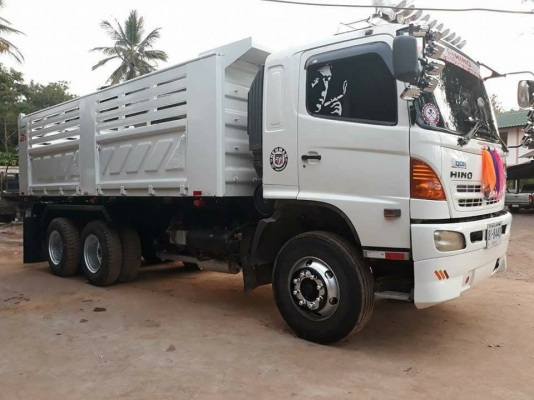 Hino 320 แรง ปี 49 แม่เดี่ยวกระบะดัมพ์สามมิตร ทะเบียนพร้อม