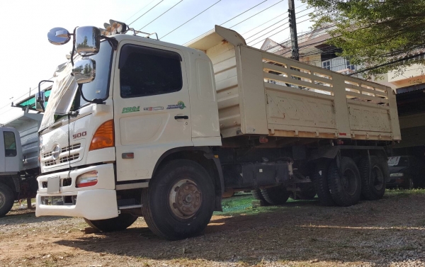 ขาย HINO 251 สองเพลาดั๊ม กระบะเหล็กสามมิตร รถปี 54