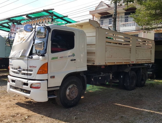 ขาย HINO 251 สองเพลาดั๊ม กระบะเหล็กสามมิตร รถปี 54