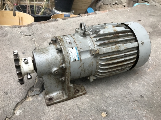 ขายมอเตอร์เกียร์ Cycro drive Sumitomo มอเตอร์ Mitsubishi 2HP. 380V อัตราทด 1:11 สภาพดีเดิมๆ หมุนนิ่ม พร้อมใช้งาน