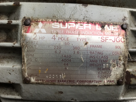 ขายมอเตอร์เกียร์ Cycro drive Sumitomo มอเตอร์ Mitsubishi 2HP. 380V อัตราทด 1:11 สภาพดีเดิมๆ หมุนนิ่ม พร้อมใช้งาน