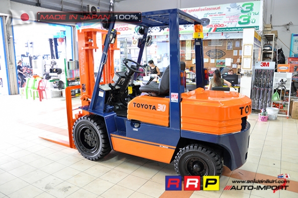 ขายรถโฟล์คลิฟท์มือสอง TOYOTA รุ่น 5FD30-42248 นำเข้าจากประเทศญี่ปุ่น 100\% ไม่เคยใช้งานในไทย ขายรถโฟล์คลิฟท์มือสอง TOYOTA รุ่น 5FD30-42248 นำเข้าจากประเทศญี่ปุ่น 100\% ไม่เคยใช้งานในไทย