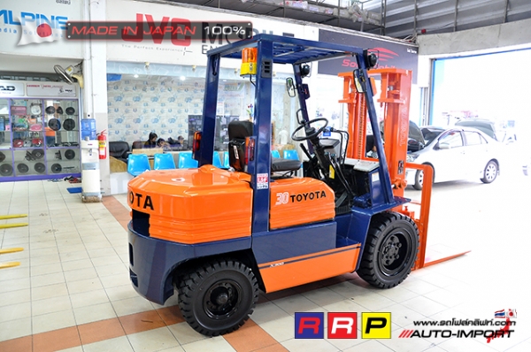 ขายรถโฟล์คลิฟท์มือสอง TOYOTA รุ่น 5FD30-42248 นำเข้าจากประเทศญี่ปุ่น 100\% ไม่เคยใช้งานในไทย ขายรถโฟล์คลิฟท์มือสอง TOYOTA รุ่น 5FD30-42248 นำเข้าจากประเทศญี่ปุ่น 100\% ไม่เคยใช้งานในไทย