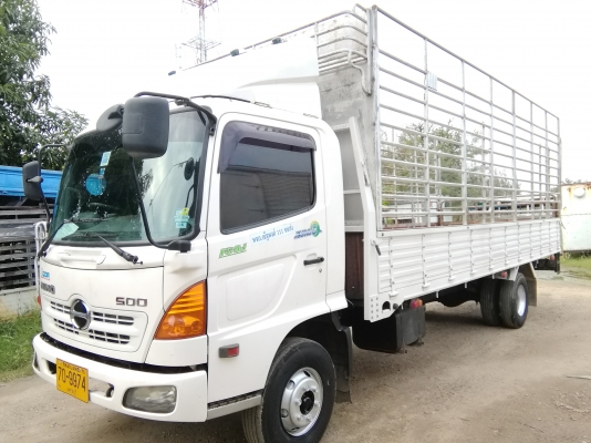6 ล้อกลาง *Euro.3* HINO *ซีรีย์500* FC9J 175 แรงม้า คอมมอนเรว *ยาว 6.50 ม.* รถสวยเดิม+สวยจริง * รถห้