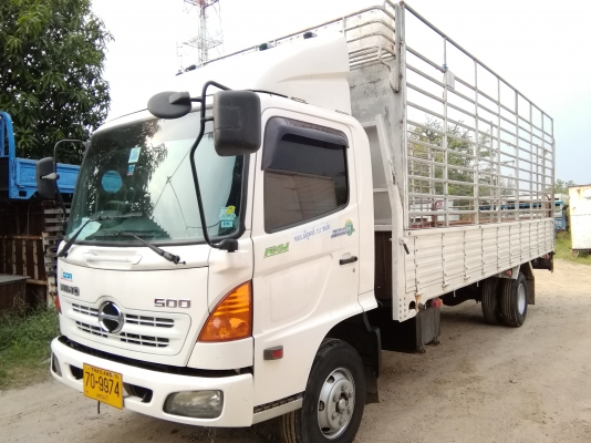 6 ล้อกลาง *Euro.3* HINO *ซีรีย์500* FC9J 175 แรงม้า คอมมอนเรว *ยาว 6.50 ม.* รถสวยเดิม+สวยจริง * รถห้