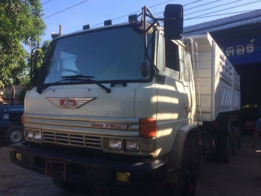 HINO 227 EM100-220แรง สองเพลาดั้ม เครื่องเดิม เกียร์เดิม สโลเดิม