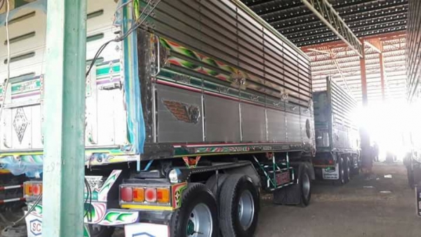 พ่วง 22 ล้อ ฮีโน่ 344 เบรคแห้ง ปี 54 กระบะมิเนียม - อู่ ซู่นชัยชุดใหญ่ กระบะสวย ยางดีทั้ง 22 เส้น รถโรงสี