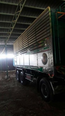 พ่วง 22 ล้อ ฮีโน่ 344 เบรคแห้ง ปี 54 กระบะมิเนียม - อู่ ซู่นชัยชุดใหญ่ กระบะสวย ยางดีทั้ง 22 เส้น รถโรงสี