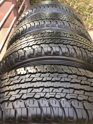 ยาง All Dunlop 265 70 16 กลางปี16 ดอกเต็ม ไม่มีปะ เนื้อนิ่มๆ ใช้ยาว ราคาไม่แพง