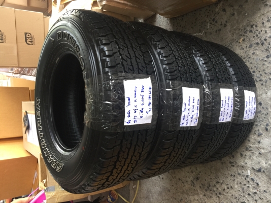 ยาง All Dunlop 265 70 16 กลางปี16 ดอกเต็ม ไม่มีปะ เนื้อนิ่มๆ ใช้ยาว ราคาไม่แพง