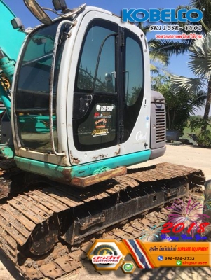 ขายรถแบ็คโฮ KOBELCO SK115SR YY01 เก่านอกผ่านการใช้งานในไทย สภาพดีพร้อมใช้งาน