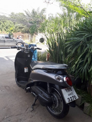 Yamaha Fino รุ่น PS ปลายปี 2555 สีเทาดำ สวยๆ คลาสสิค