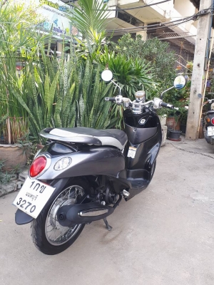 Yamaha Fino รุ่น PS ปลายปี 2555 สีเทาดำ สวยๆ คลาสสิค