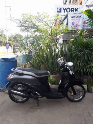 Yamaha Fino รุ่น PS ปลายปี 2555 สีเทาดำ สวยๆ คลาสสิค