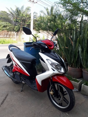 Yamaha Mio 125 รุ่น RR สีดำแดงขาว (ล้อแม็กซ์) ขี่หล่อเท่ห์กันไปเลย