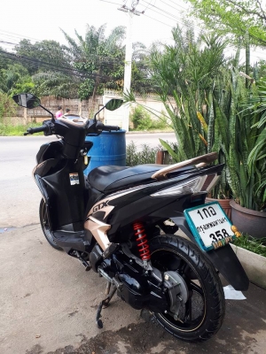 มีโอ 125 ไอ รุ่น GTX ปี 2556 (ล้อแม็กซ์แท้) สีดำน้ำตาล รุ่นหัวฉีดแล้ว ขอบอกว่าอย่างหล่อ