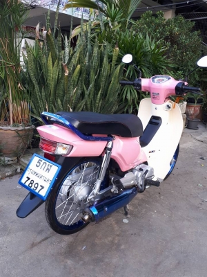 Dream SUPER Cup ปลายปี 2559 สีชมพูขาว (สตาร์ทมือ ) หัวฉีดประหยัดน้ำมัน Dream SUPER Cup ปลายปี 2559 สีชมพูขาว (สตาร์ทมือ ) หัวฉีดประหยัดน้ำมัน