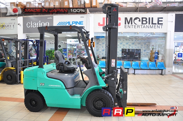 ขายรถโฟล์คลิฟท์มือสอง MITSUBISHI รุ่น FD25D-F18C-52979 นำเข้าจากประเทศญี่ปุ่น 100\% ไม่เคยใช้งานในไทย ขายรถโฟล์คลิฟท์มือสอง MITSUBISHI รุ่น FD25D-F18C-52979 นำเข้าจากประเทศญี่ปุ่น 100\% ไม่เคยใช้งานในไทย