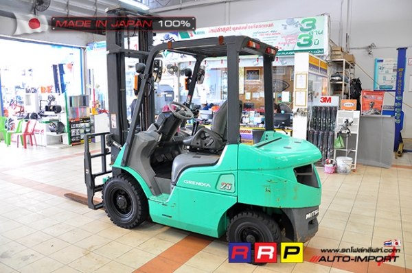 ขายรถโฟล์คลิฟท์มือสอง MITSUBISHI รุ่น FD25D-F18C-52979 นำเข้าจากประเทศญี่ปุ่น 100\% ไม่เคยใช้งานในไทย ขายรถโฟล์คลิฟท์มือสอง MITSUBISHI รุ่น FD25D-F18C-52979 นำเข้าจากประเทศญี่ปุ่น 100\% ไม่เคยใช้งานในไทย