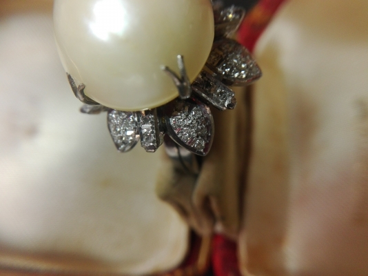 ขายแหวนไข่มุกล้อมเพชร ขายแหวนไข่มุกล้อมเพชร