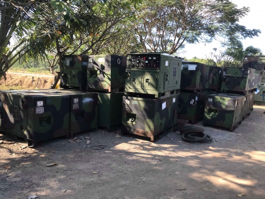 ขายเครื่องปั่นไฟตู้ทหาร 10 Kw จำนวน 35 ตัว