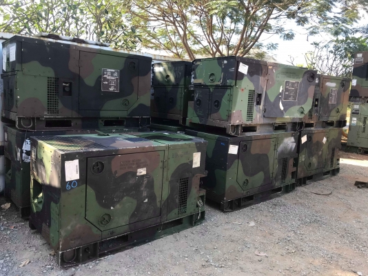 ขายเครื่องปั่นไฟตู้ทหาร 10 Kw จำนวน 35 ตัว