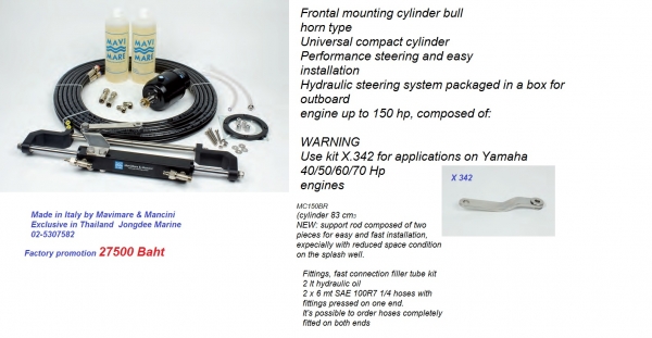 New Hydraulic steering systems from Italy