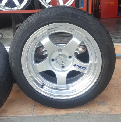 ขายล้อใหม่ WORK S1 ขอบ15 ยางเปอร์เช็น 195/50/15  4 ล้อ