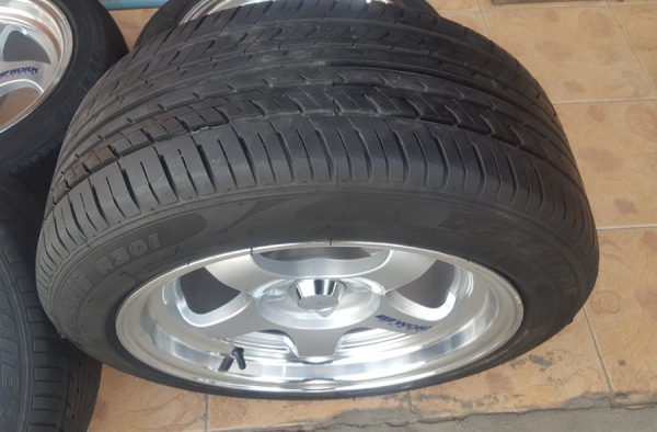 ขายล้อใหม่ WORK S1 ขอบ15 ยางเปอร์เช็น 195/50/15  4 ล้อ