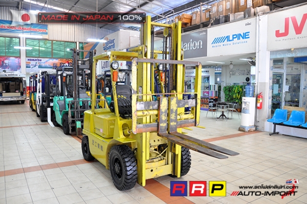 ขายรถโฟล์คลิฟท์มือสอง MITSUBISHI รุ่น FD25-F18A-54834 นำเข้าจากประเทศญี่ปุ่น 100\% ไม่เคยใช้งานในไทย