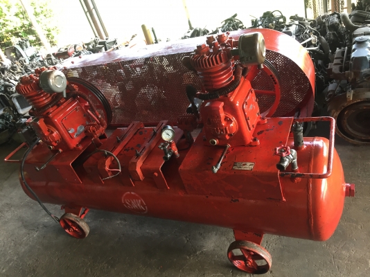 ขายปั๊มลมเก่าญี่ปุ่น ยี่ห้อ EARTH FUJI (ฟูจิ) ขนาดถัง317ลิตร 7.5แรงม้า